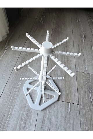 3d Anahtarlık Standı 2 Katlı Dönen-takı Organizer