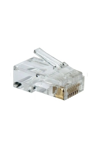 Canovate 50 Adet Bakır Konnektör Cat6 Utp Rj45 Plug Soket
