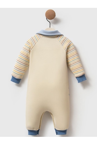Moi Noi Baby Moi Noi Baskılı 3-12 Ay Tulum - Bej