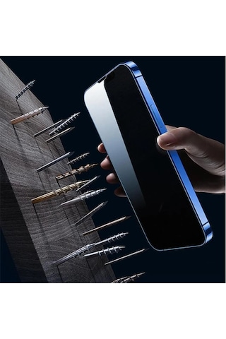 İphone 7 Plus / 8 Plus - Beyaz - Uyumlu Privacy Hayalet Temperli Cam Ekran Koruyucu - Anti Static Hd