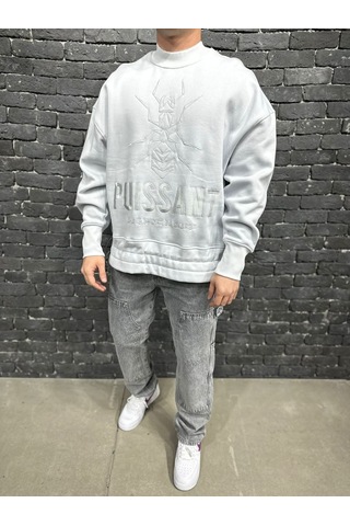 Btstilist Light Blue Sweatshirt Gri
