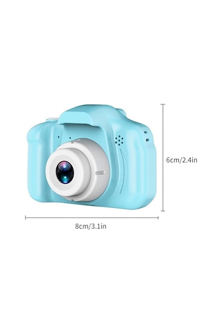 Dijital Renkli Ekran Çocuk Kamerası 1080p Hafıza Kartlı Şarjlı Video Resim Oyun Fotoğraf Makinesi