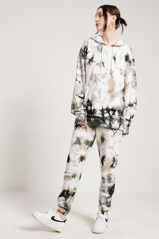 JAHR MARC Gri Batik Yıkamalı Oversize Kadın Jogger - L Gri