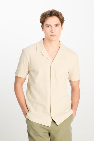 Lee Relaxed Fit Geniş Kesim Deve Tüyü Pamuklu Gömlek Camel