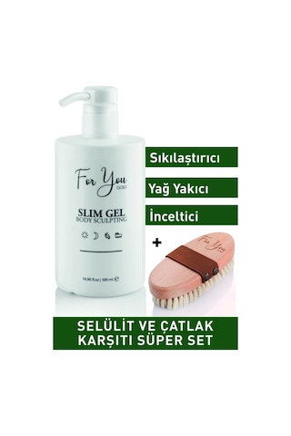 Slim Jel Inceltici-sıkılaştırıcı Bölgesel Incelme-çatlak Ve Selülit Krem 500 Ml-at Kılı F