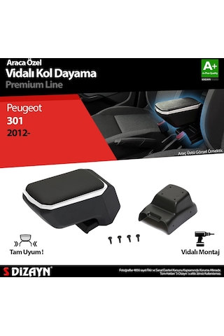 Peugeot 301 Abs Vidalı Kol Dayama Kolçak Gri 2012 Üzeri A+kalite