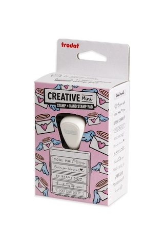Trodat Creative Mini Soul Mail 12 Desenli Damga Seti 3 Renkli Istampa Pedli Motivasyon Kaşesi İng