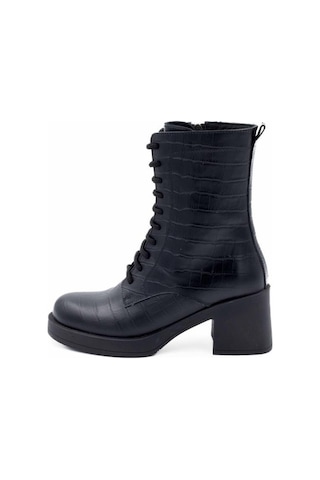 Freefoot 24402 Kroko Siyah Kadın Bot 001
