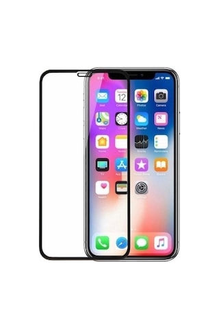 Apple Iphone 11 Ile Uyumlu Tam Kaplayan Ekran Koruyucu - 5d Darbe Emici Temperli Kırılmaz Cam