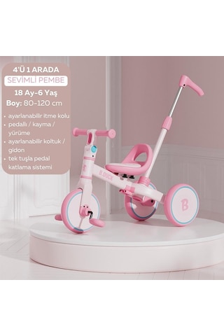 Luddy Bduck Bisiklet Mavi - Pembe