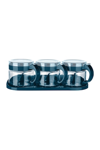 Emilahome Lily Cam Baharatlık 3'lü Set Lacivert - 869622103 Diğer