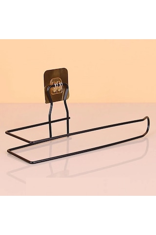 Zmc Bilişim Kendiliğinden Yapışkanlı Krom Paslanmaz Metal Havlu Kağıtlık Aparatı Çok Renkli