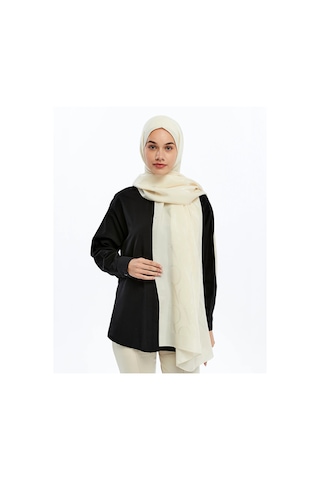 Valentino Orlandi Alia Vo Motif Desen Şal - 6545 Krem