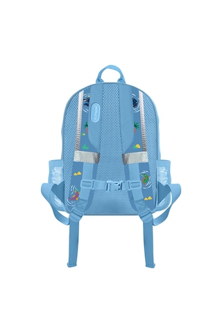 Packnjoy - Çocuk Sırt Çantası Medium 4-6 Yaş - Snappy Croc Mavi