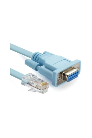 Ancheyn Rj45 To Rs232 9 Pin Cat5e 6 Çevirici Dönüştürücü Adaptör Ethernet Kablosu 4335
