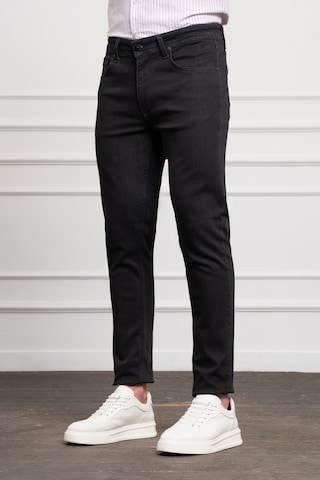 Erkek Siyah Jean Slim Fit Dark Kesim Pantolon 25ms003020001 Siyah Siyah