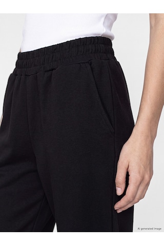 Lcw Modest Siyah Soft Touch Kadın Jogger Eşofman Altı