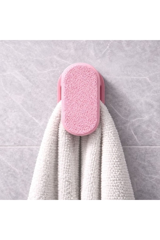 Studio 4'lü Havlu Tutucu Klips Seti - Pratik Havlu Asacağı Banyo Mutfak Düzenleyici Pembe