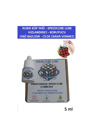 Zeka Küpü Yağı - 5 Ml - Non-toxıc Speedcube Lubrıcant - Hızlandırıcı Ve Koruyucu Küp Yağı- Lube