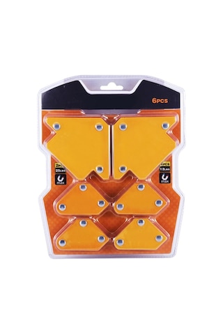 Valkyrie Mıknatıslı Manyetik Gönye Kaynak Tutucu 6'Lı Set Sarı