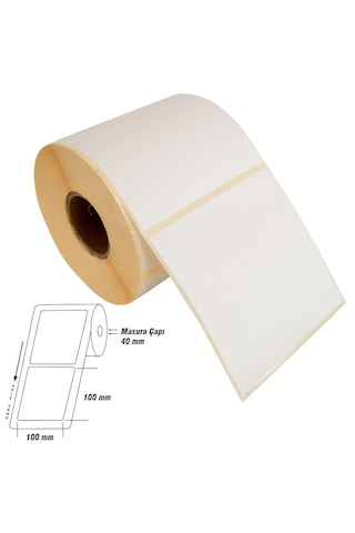 Zuıdıd 100mm X 100mm Termal Etiket - 1 Rulo - 500 Adet