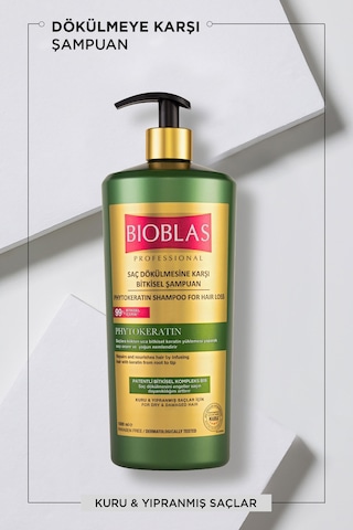 3 Adet Bioblas Şampuan 1000 Ml Saç Dökülmesine Karşı Phytokeratin