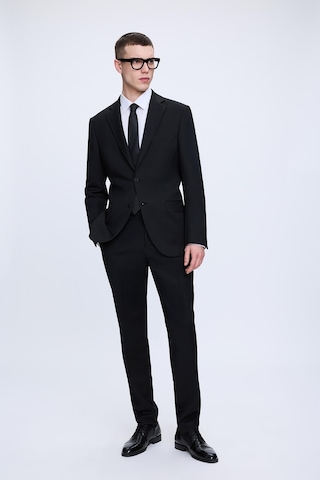 Hatemoğlu Siyah Slim Fit Mono Yaka Casual Takım Elbise