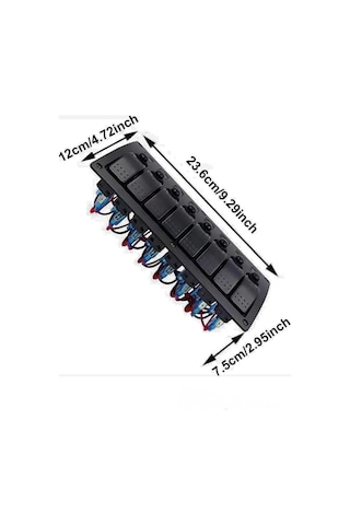 Shuıvan Bfy 8'li Switch Panel Tam Otomatik Sigorta Paneli - Işıklı-1988