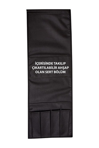 Koltuk Kenarı Kumandalık Portatif Yan Sehpa Siyah Çok Renkli
