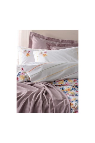 Cotton Box Vivid Çift Kişilik Pikeli Nevresim Takımı Flurry Lila