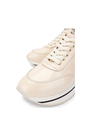 Tamer Tanca Kadın Hakiki Deri Bej Rugan Sneakers & Spor Ayakkabı 923 1200 Bn Ayk Y25 Bej Rgn Bej