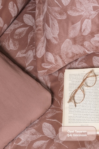 Elart Stella Comfort Uyku Seti Yatak Örtüsü Çift Kişilik 3 Parça 220x240 Cm Pudra Pudra