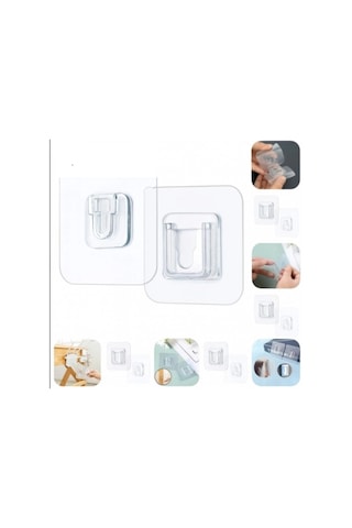 Geçmeli Klips Eşya Sabitleme Askısı 10'lu Set 692498