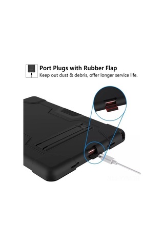 Dancemonkey Samsung Galaxy Tab A9 Plus İçin Multifonksiyonlu Renkli Silikon Kılıf