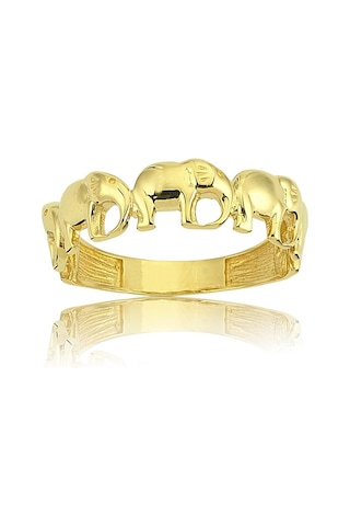 Sıralı Fil Altın Yüzük