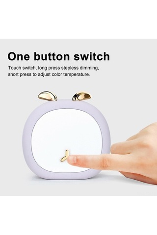 Usb Şarjlı Dokunmatik Tavşan Gece Lambası: Göz Koruma Ve Uyku Modu İle Ev Ve Ofis İçin Yumuşak Aydınlatma Diğer Diğer