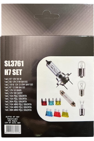 H7 Acil Ampul Seti Sl3761