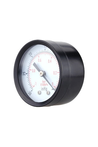 Yaleker Kompakt Çift Skaleli Vakum Basınç Ölçer, 0 -30inhg/ 0 -1bar Ölçüm Aralığı, Taşınabilir Tasarım