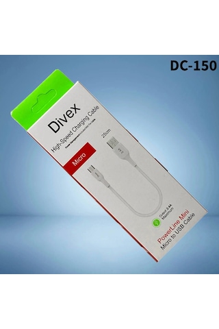 Divex 2.4a Micro Usb To Usb Hızlı Şarj Kablosu 25cm Dc-150