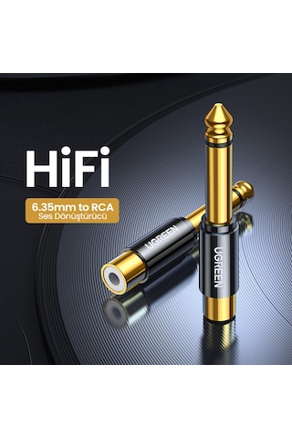 Ugreen 6.35mm to RCA Dönüştürücü Adaptör