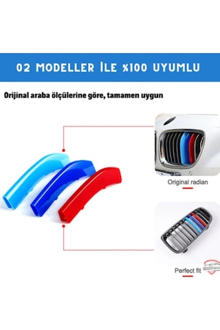 Bmw F30 3 Serisi 2013 2018 M Uyumlu Stil Panjur Böbrek Şeridi 11 Şerit Panjura Uyum
