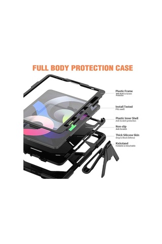 Apple Uyumlu İpad Pro 11 2020 Kılıf Griffin Tablet Kapak - Siyah Evimdeyokyok