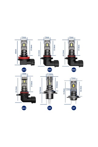 H4 Led Far Ampulü 80w 11000lm H4 12-30v / Laam930