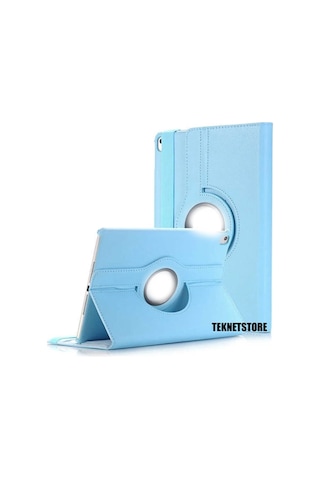 Apple Uyumlu iPad, 9. Nesil 2021 10.2 Inç Tablet Standlı 360 Dönebilen Deri Kılıf Leather Case Tam Kılıf