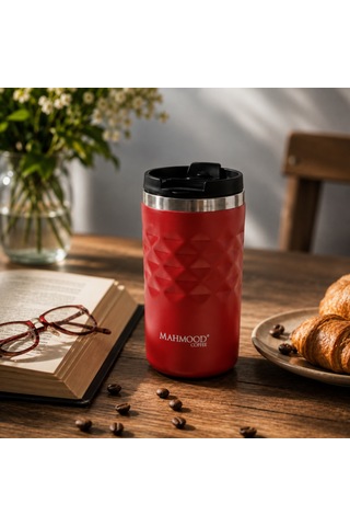 Mahmood Coffee Çelik Kırmızı Termos 300 Ml