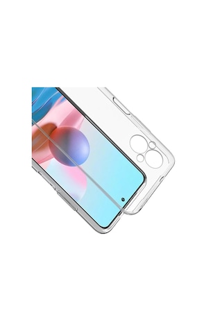 FitCase Oppo Reno7 Lite 5G Kılıf Kamera Korumalı Silikon Şeffaf Arka Kapak