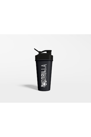Gorilla Nutrition Shaker Siyah Üstü Gümüş Baskılı Siyah