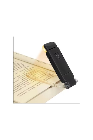 Siyah Renk Kitap Okuma Işığı Kitap Ayıracı Usb Şarjlı