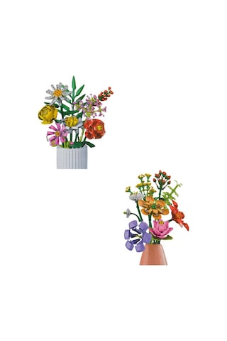 Ctoys Surprise Flower Building Block 2li Set