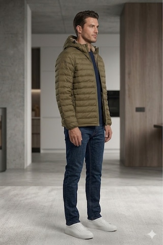 Levi's Erkek Mont Şişme Regular Fit Haki Açık Haki